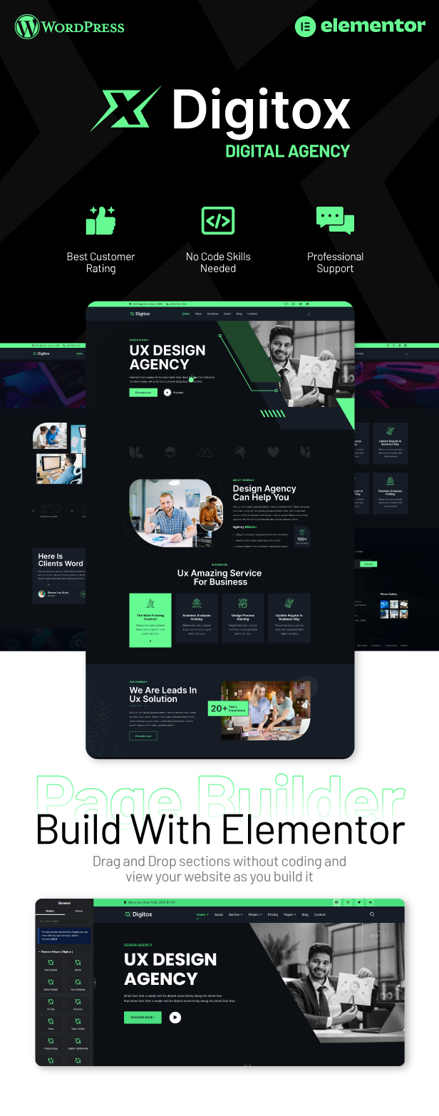 Digitox - Digital Agency WordPress Theme